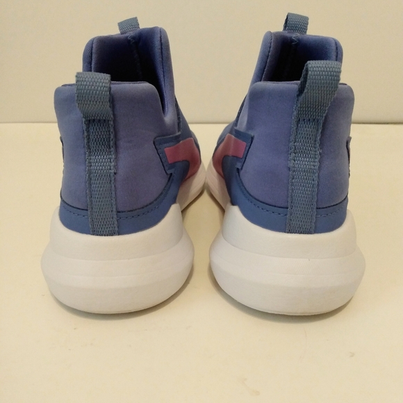 Puma Soft Foam Blue Pink White Mesh Slip On Ankle Sneakers sz 7 - Picture 4 of 8